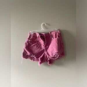 AERIE DENIM DISTRESSED SHORTS